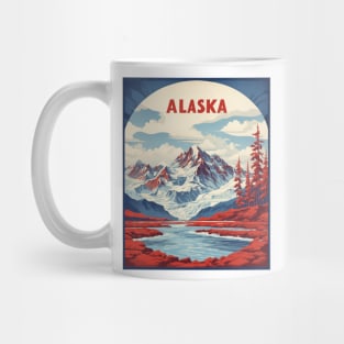 Alaska United States of America Tourism Vintage Poster Mug